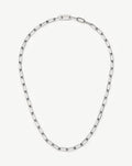 Classic Paperclip Chain Necklace | Platinum Plated