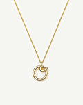 Curly Molten Initial Pendant Necklace - O | 18k Gold Vermeil