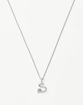 Curly Molten Mini Initial Necklace - S | Sterling Silver