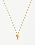 Curly Molten Mini Initial Necklace - T | 18k Gold Vermeil