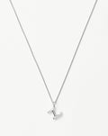 Curly Molten Mini Initial Necklace - Z | Sterling Silver