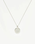 Engravable Round Necklace | Sterling Silver