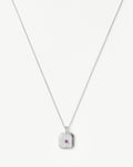 February Birthstone Pendant Necklace | Amethyst/Sterling Silver