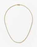 Solid Gold Diamond Tennis Necklace | 14k Solid Gold Diamond