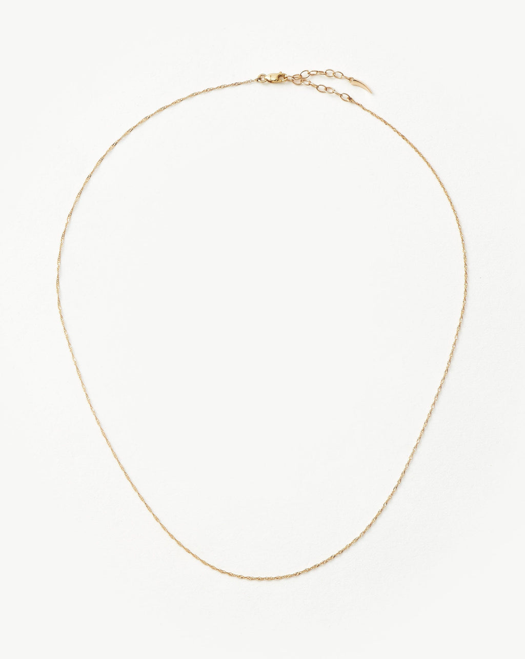 Solid Gold Twisted Short Chain Necklace