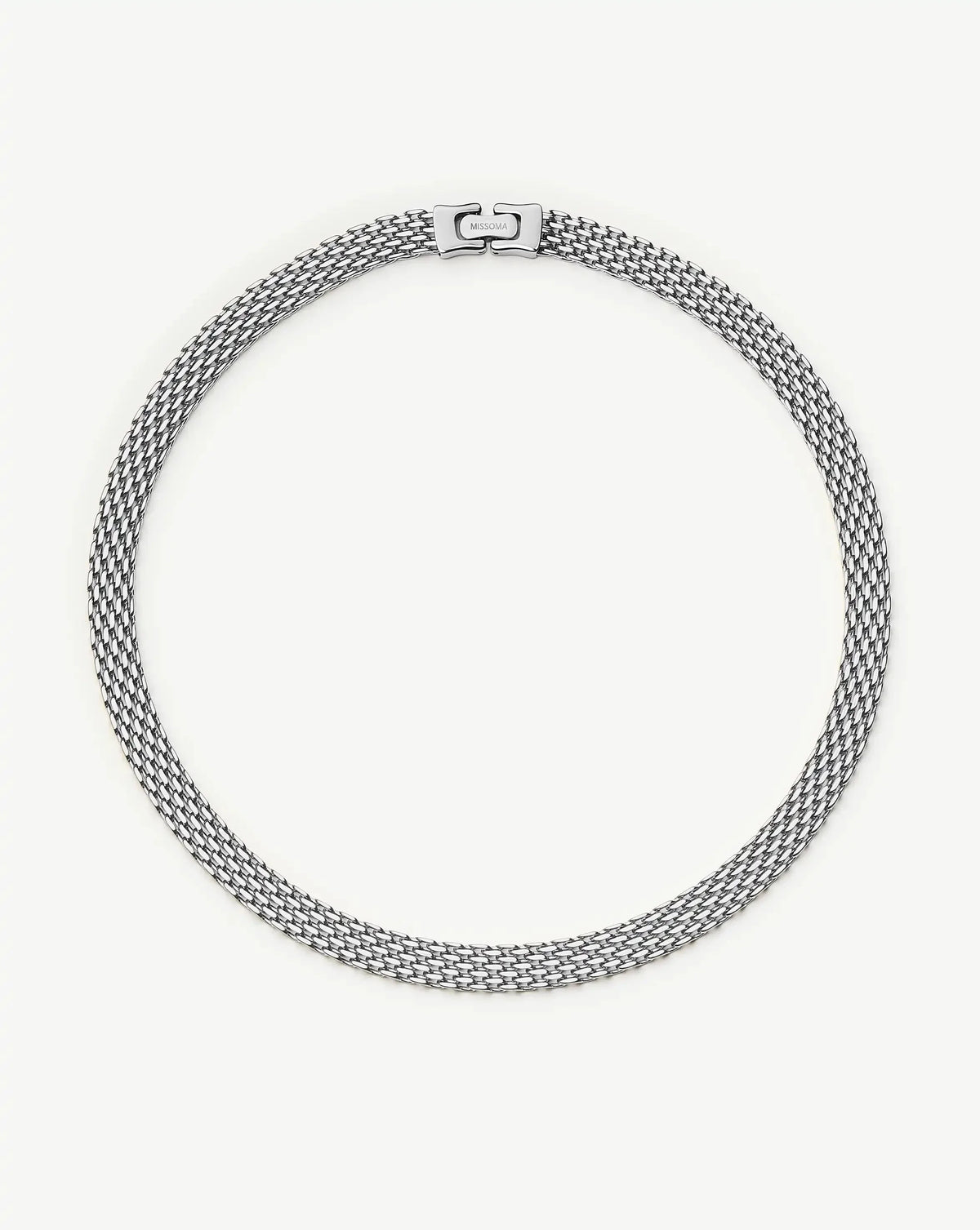 Heirloom Chain Choker Necklace | Platinum Plated