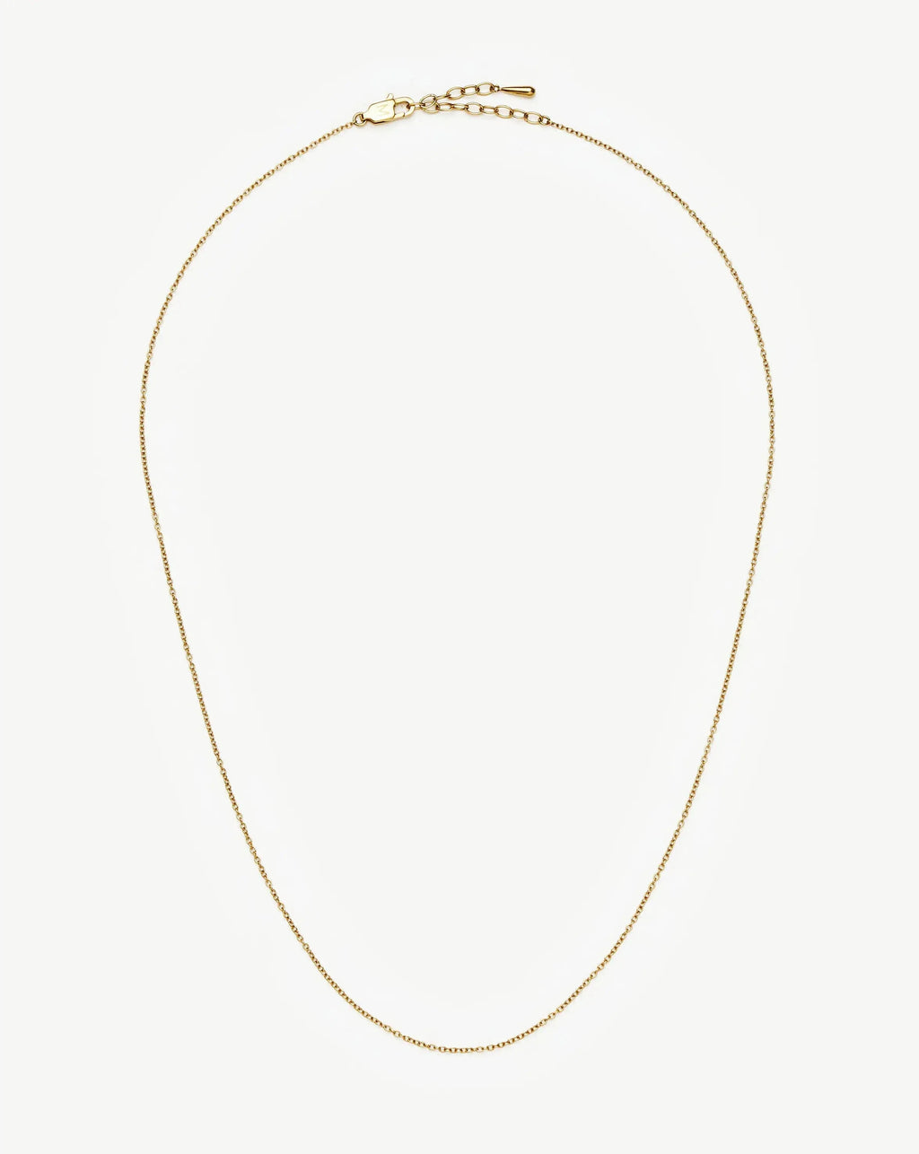 Long Trace Chain Necklace | 18k Gold Plated