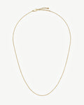 Long Trace Chain Necklace | 18k Gold Plated