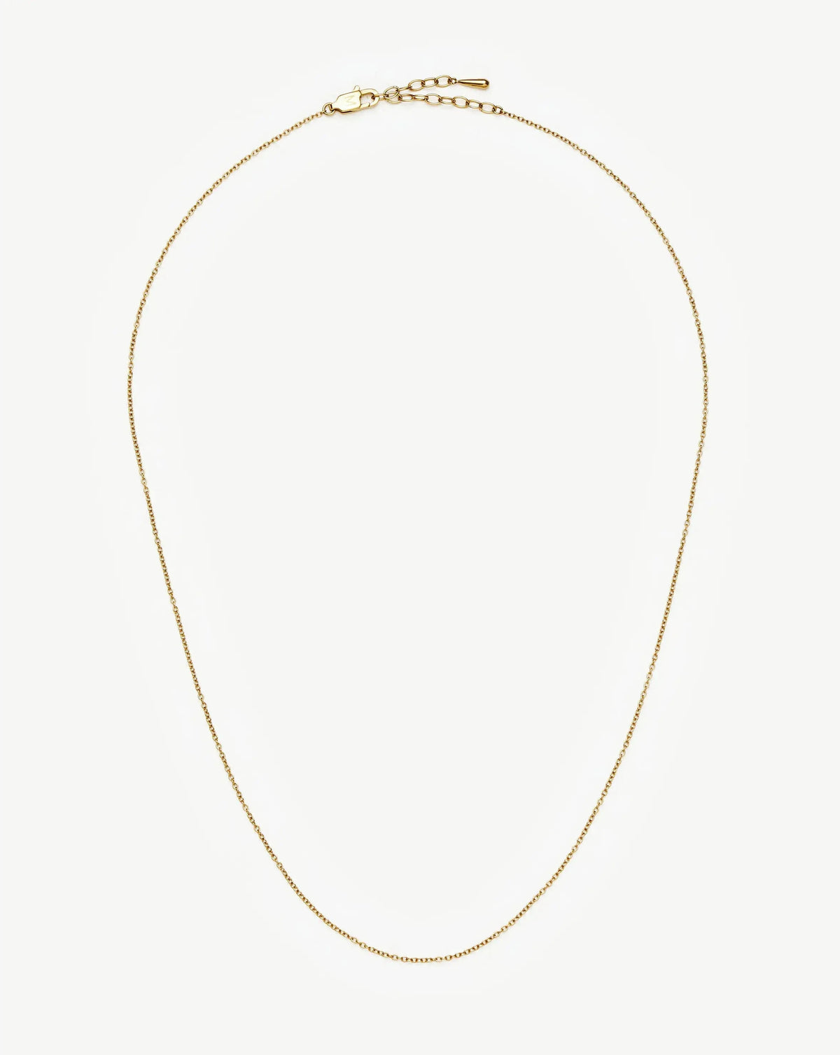 Long Trace Chain Necklace | 18k Gold Plated