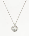 Lucy Williams Engravable Roman Arc Coin Necklace | Silver Plated