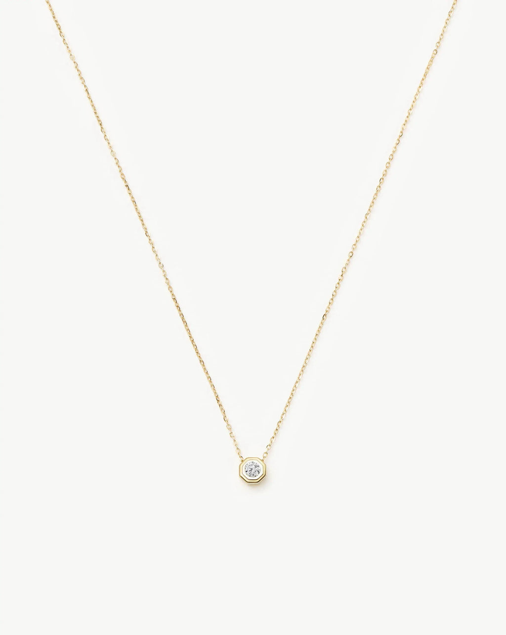 Lucy Williams Solid Gold Diamond Pendant Necklace | 14k Solid Gold/Lab Grown Diamond