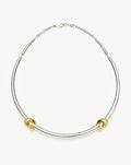 Lucy Williams Knot Torque Necklace | Mixed Metal