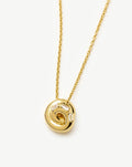 Lucy Williams Pavé Knot Pendant Necklace  | 18k Gold Plated