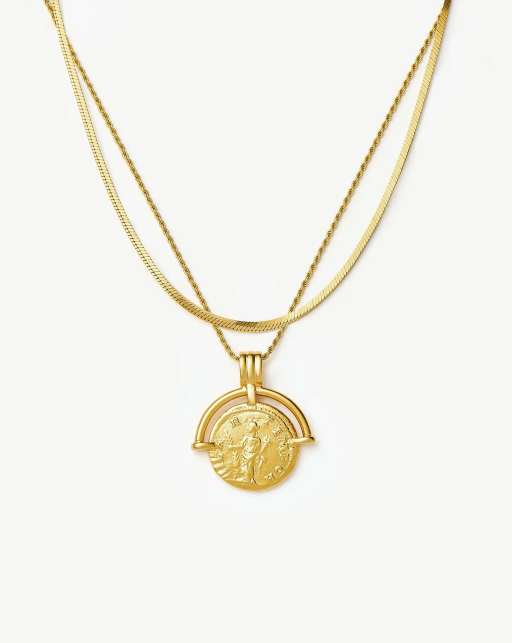 The Roman Arc Necklace Set | 18k Gold Plated /  18k Gold Plated Vermeil