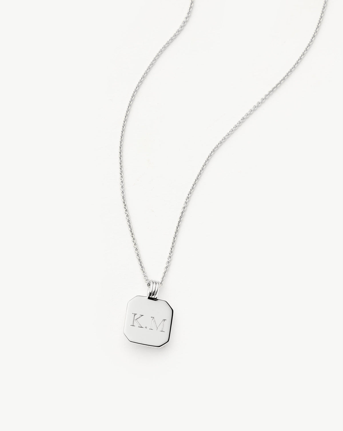 March Birthstone Pendant Necklace | Dyed Aqua Chalcedony/Sterling Silver