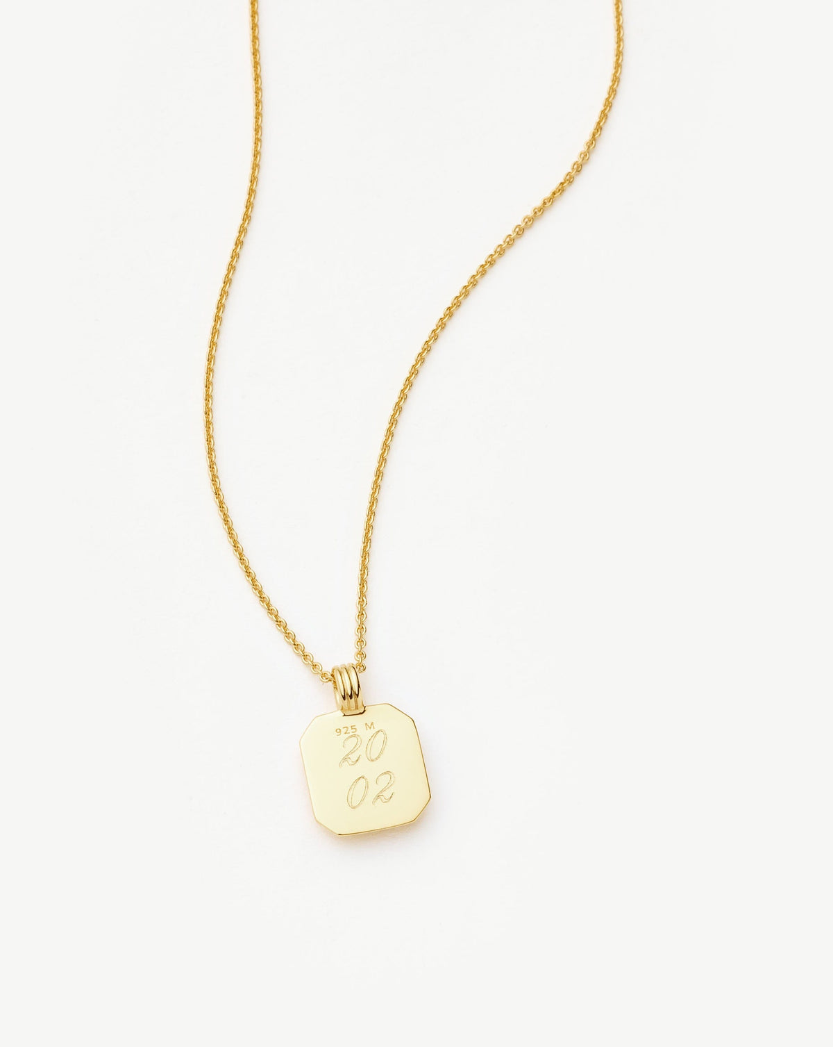 May Birthstone Pendant Necklace | 18k Gold Vermeil/Green Onyx
