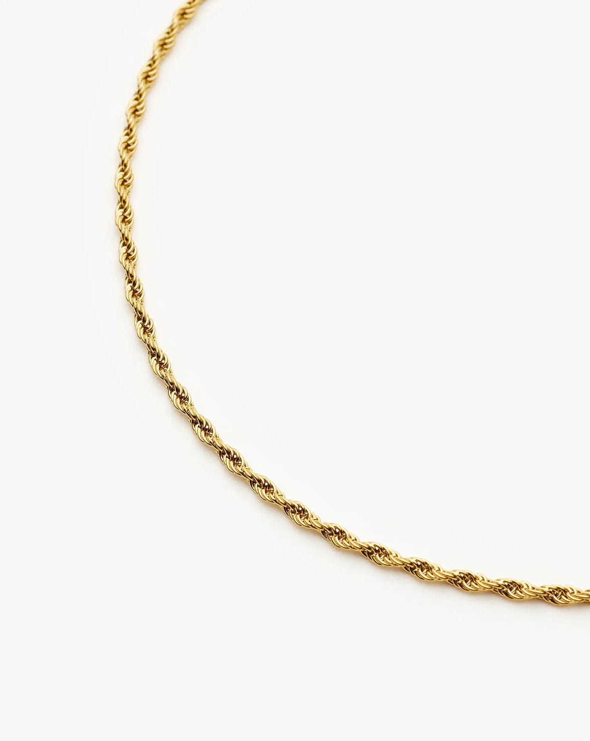 Medium Rope Chain Necklace | 18k Gold Plated