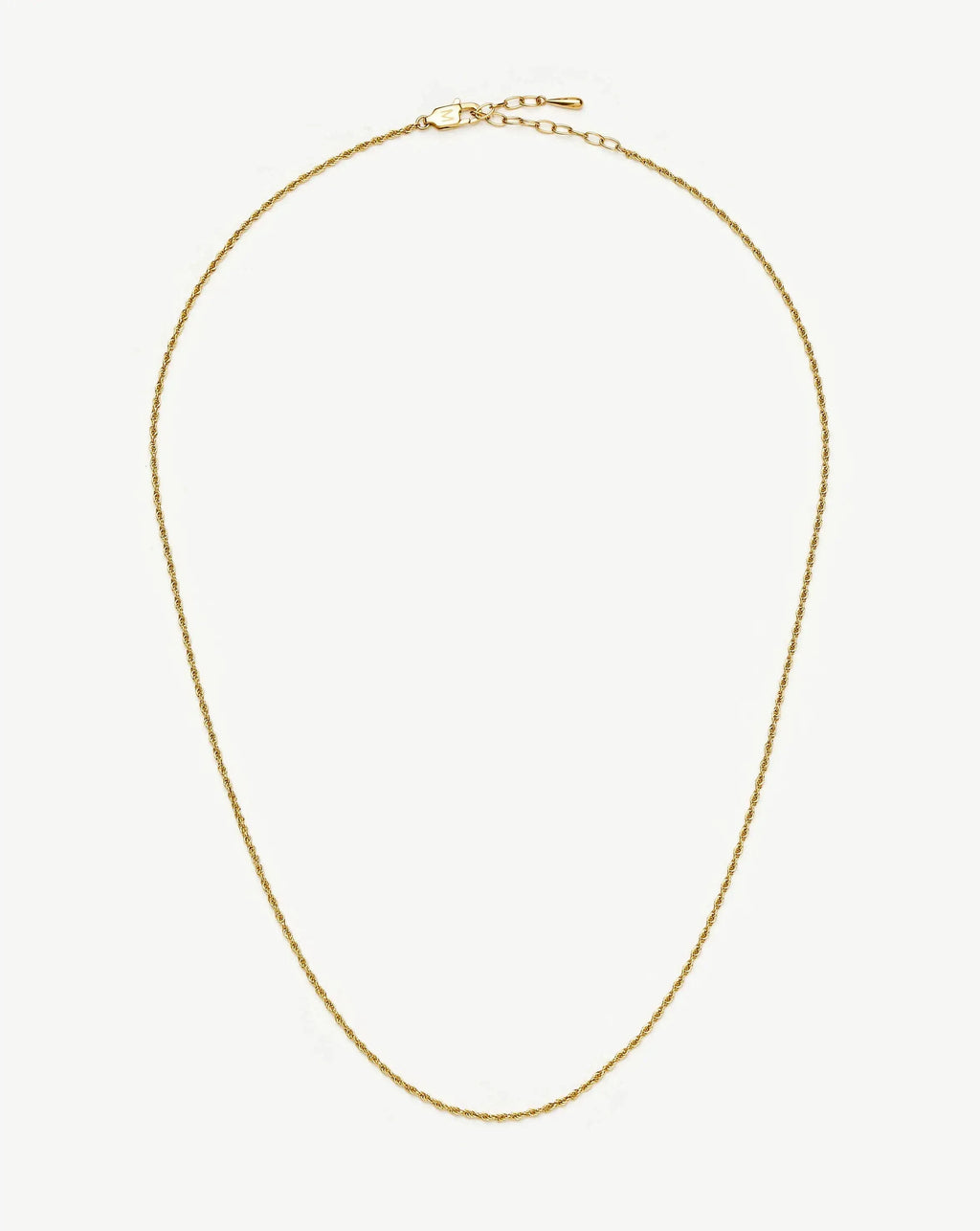Medium Rope Chain Necklace | 18k Gold Plated