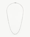 Mens Interlocking Link Chain Necklace | Sterling Silver