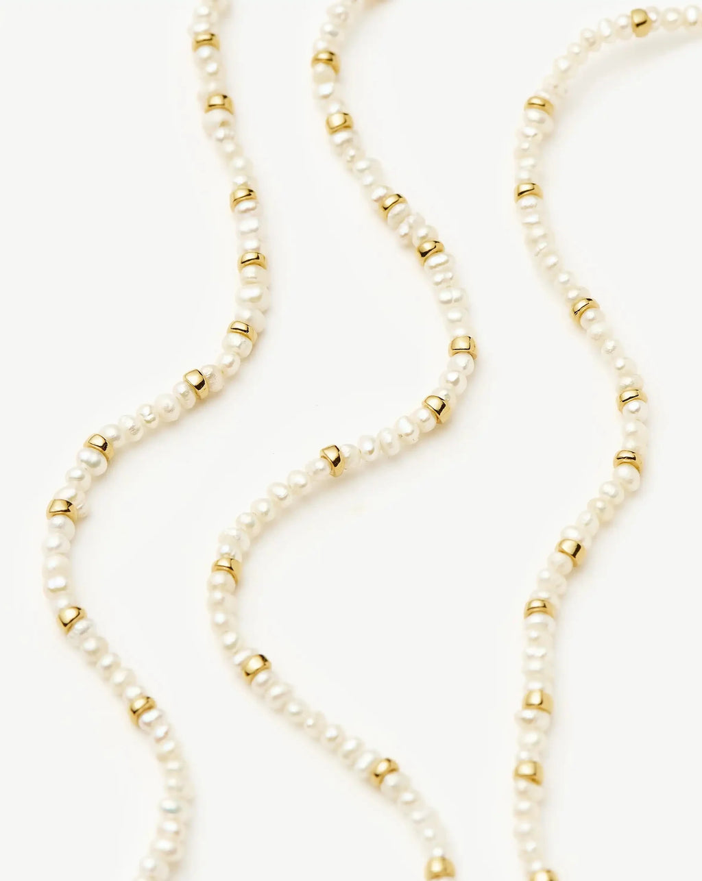 Micro Pearl Beaded Necklace | 18k Gold Plated/Pearl