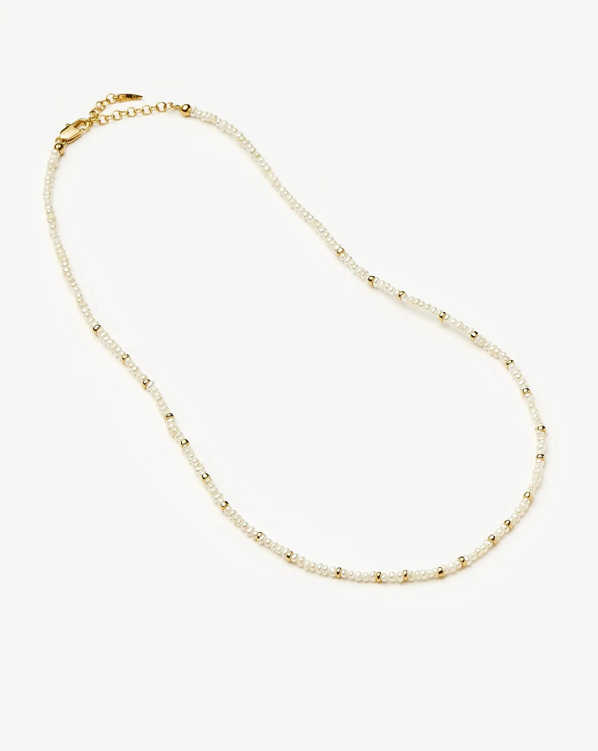 Micro Pearl Beaded Necklace | 18k Gold Plated/Pearl