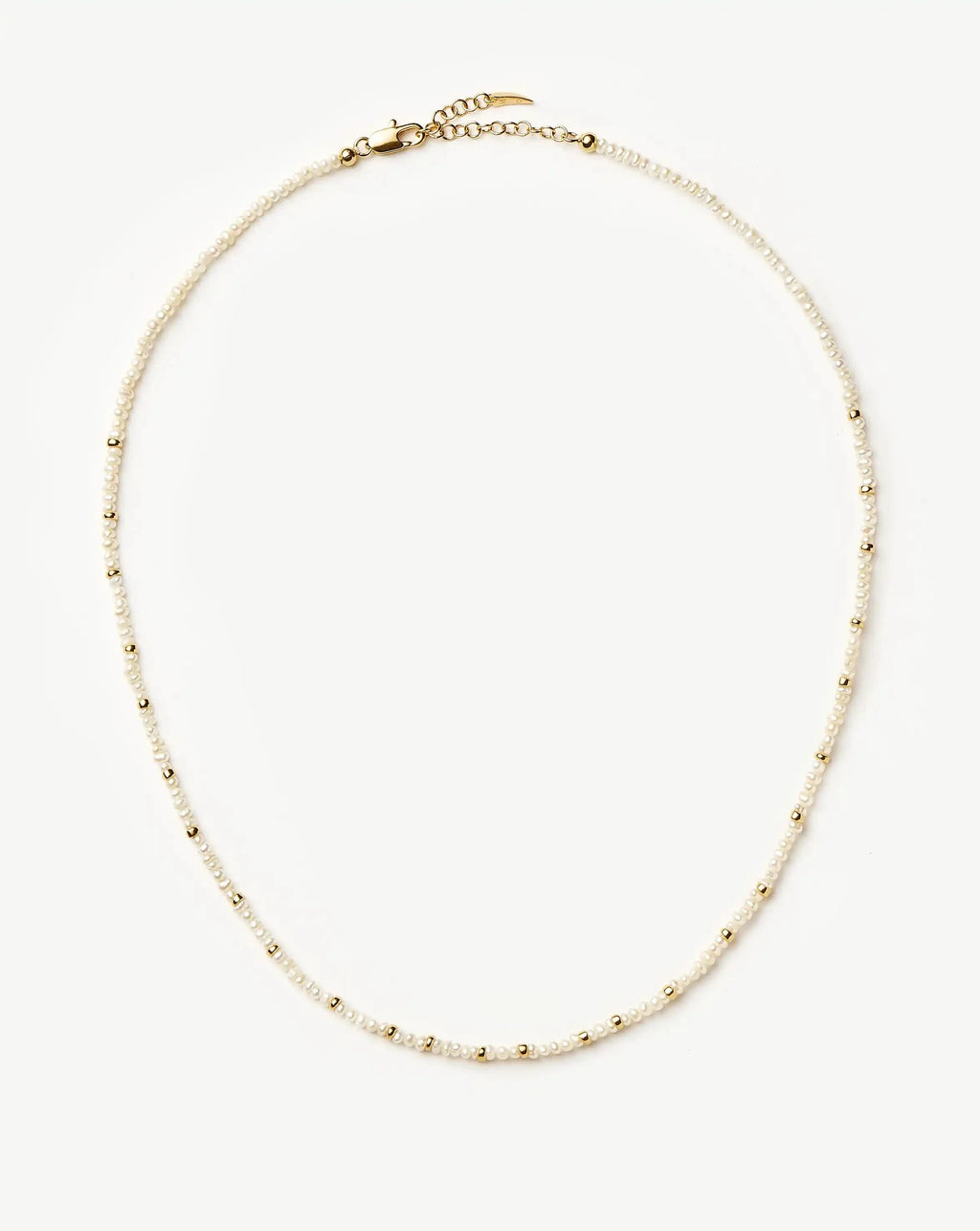 Micro Pearl Beaded Necklace | 18k Gold Plated/Pearl