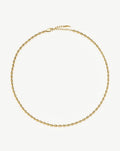 Molten Olive Chain Necklace | 18k Gold Plated