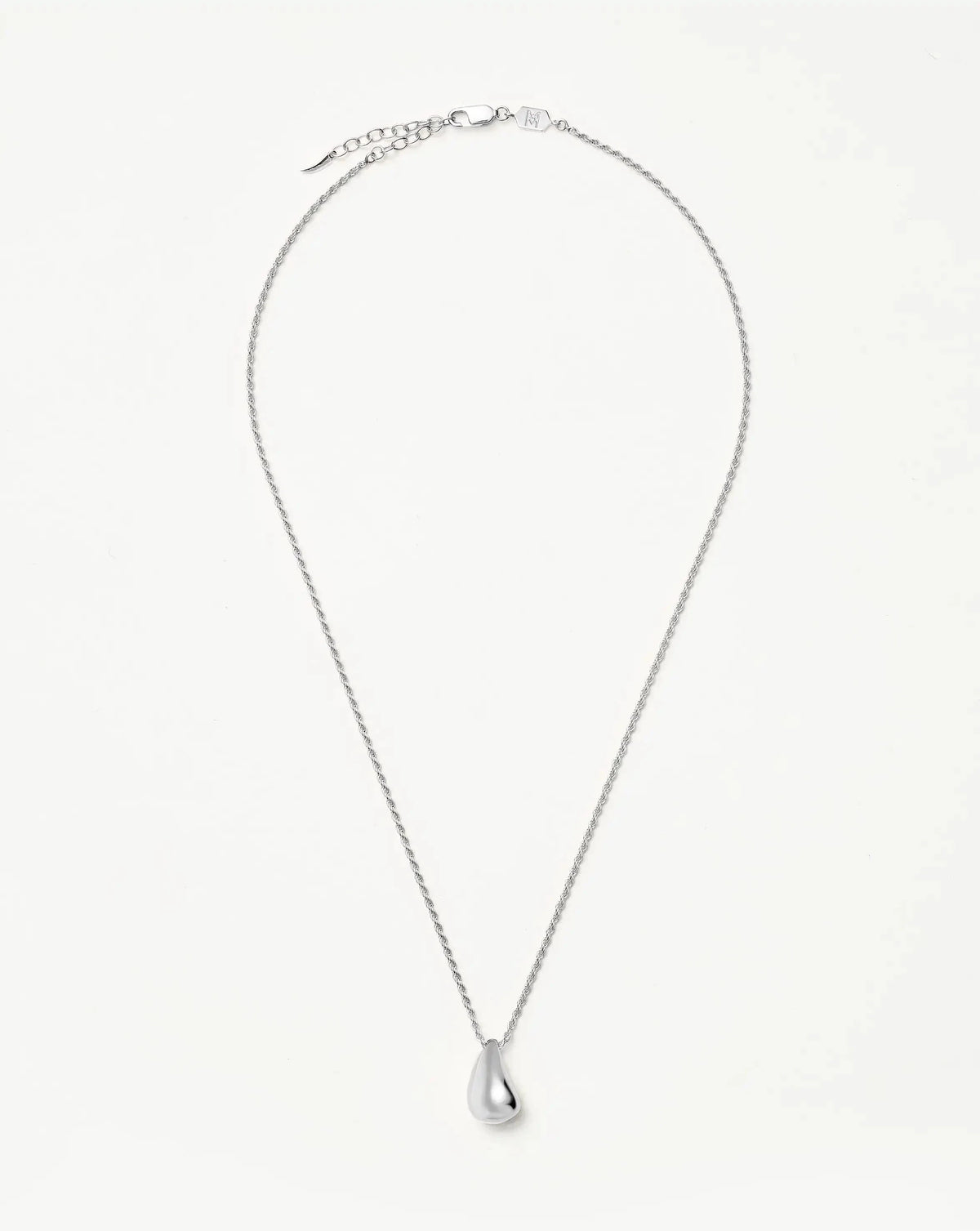 Savi Sculptural Droplet Pendant Necklace | Sterling Silver