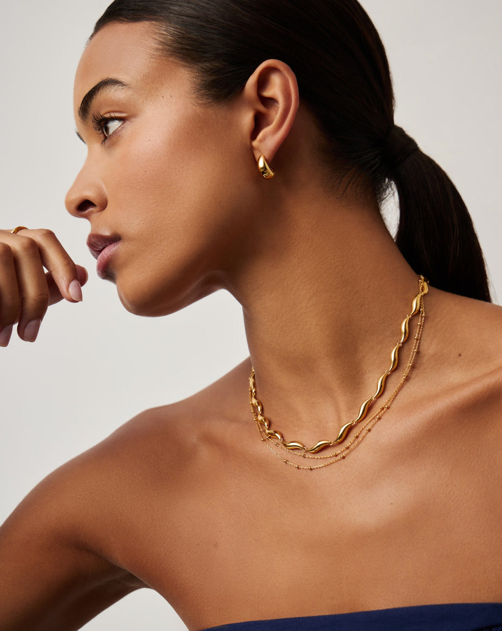 Savi Signature Link Chain Necklace | 18k Gold Plated