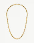 Square Paperclip Chain Necklace | 18k Gold Plated