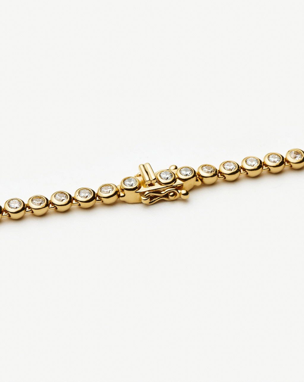 Tennis Round Necklace | Silver Plated/Cubic Zirconia