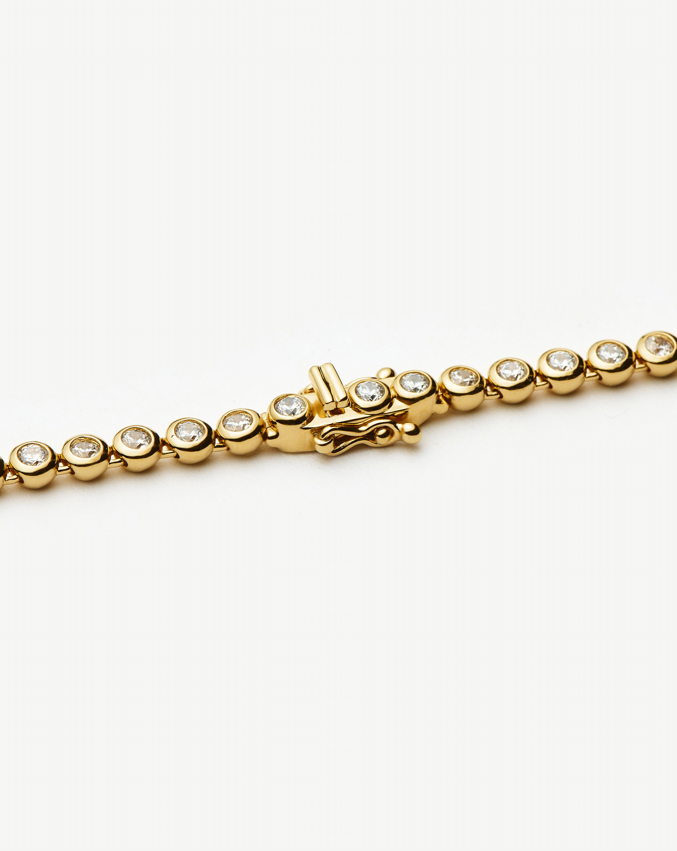 Tennis Round Necklace | Silver Plated/Cubic Zirconia
