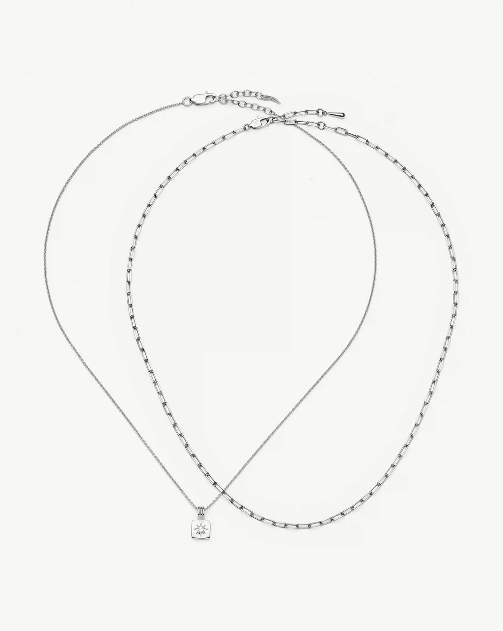 The Effortless Necklace Set | Platinum Plated