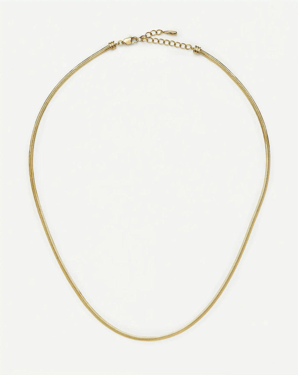 Thin Snake Chain Necklace | 18k Gold Plated