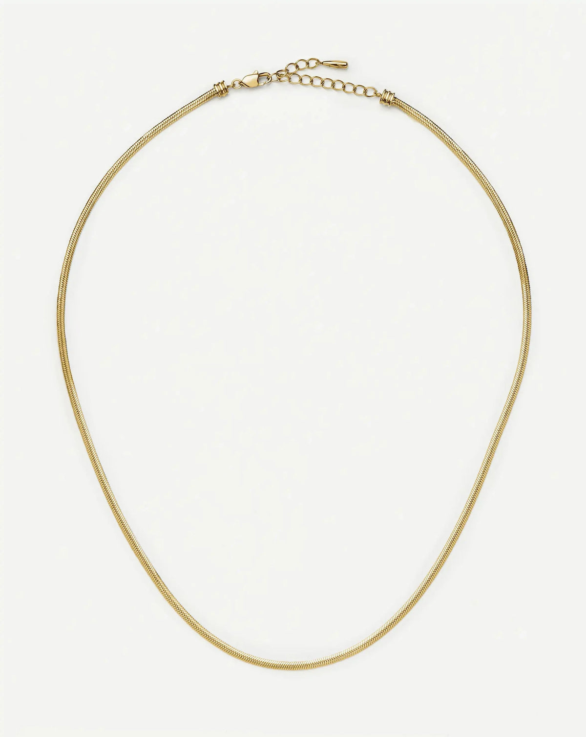 Thin Snake Chain Necklace | 18k Gold Plated